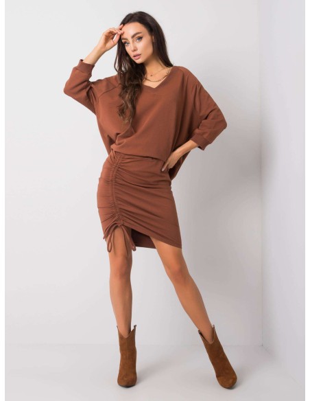 Bluza-RV-BL-5676.09-ciemny brązowy