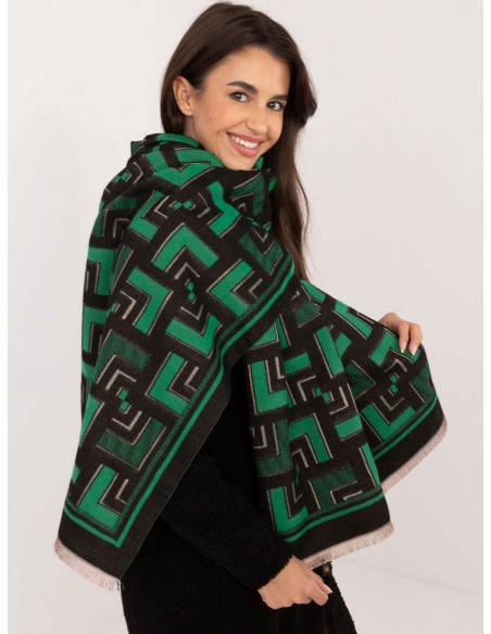 Szalik-AT-SZ-23158.32-czarno-zielony