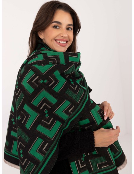 Szalik-AT-SZ-23158.32-czarno-zielony