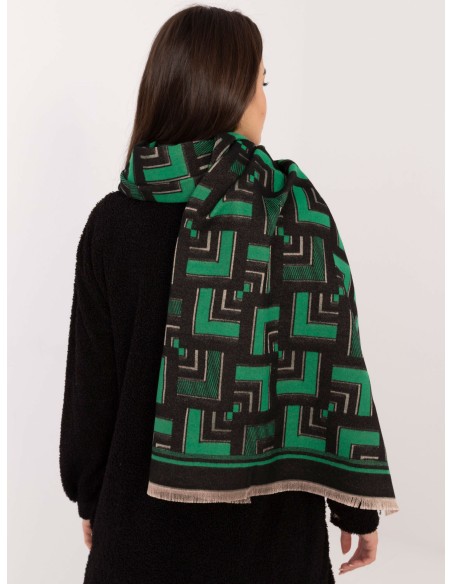 Szalik-AT-SZ-23158.32-czarno-zielony