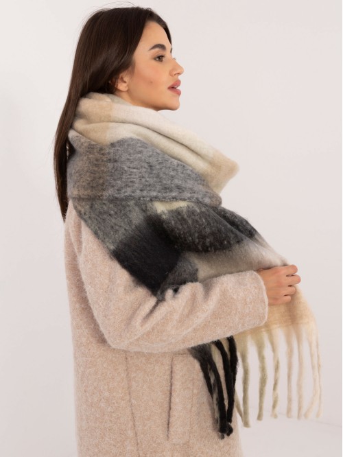 Szalik-AT-SZ-2312501.62-czarno-beżowy 2