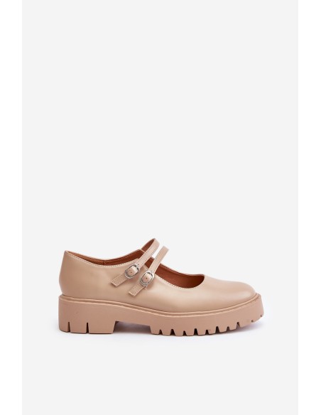 Moteriški Brogues su petnešėlėmis Beige Rialuna