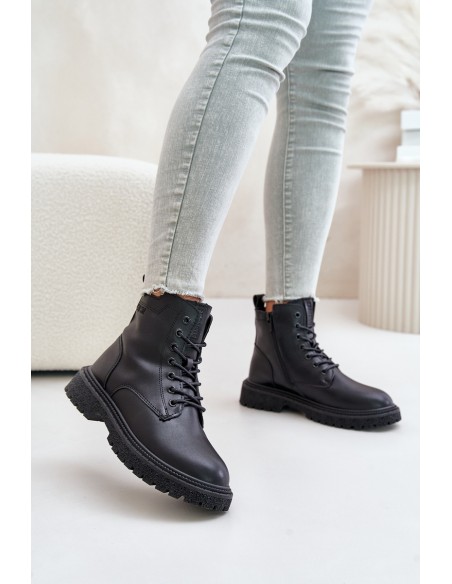 Insulated Ankle Boots Workers Women OO274A126 Black