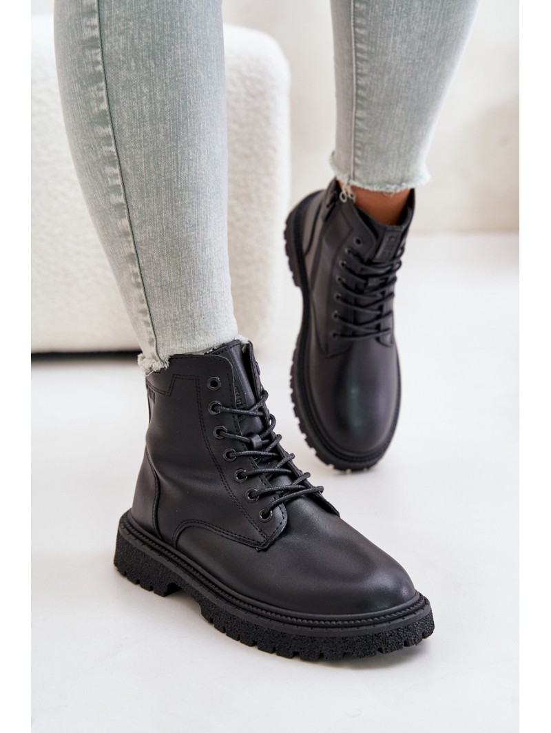 Insulated Ankle Boots Workers Women OO274A126 Black