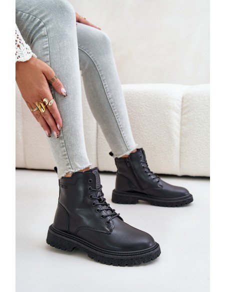 Insulated Ankle Boots Workers Women OO274A126 Black
