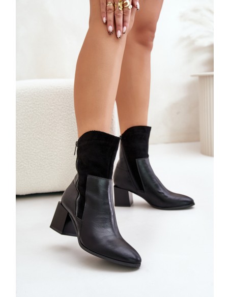 Insulated Women's Heeled Boots Black Relabina