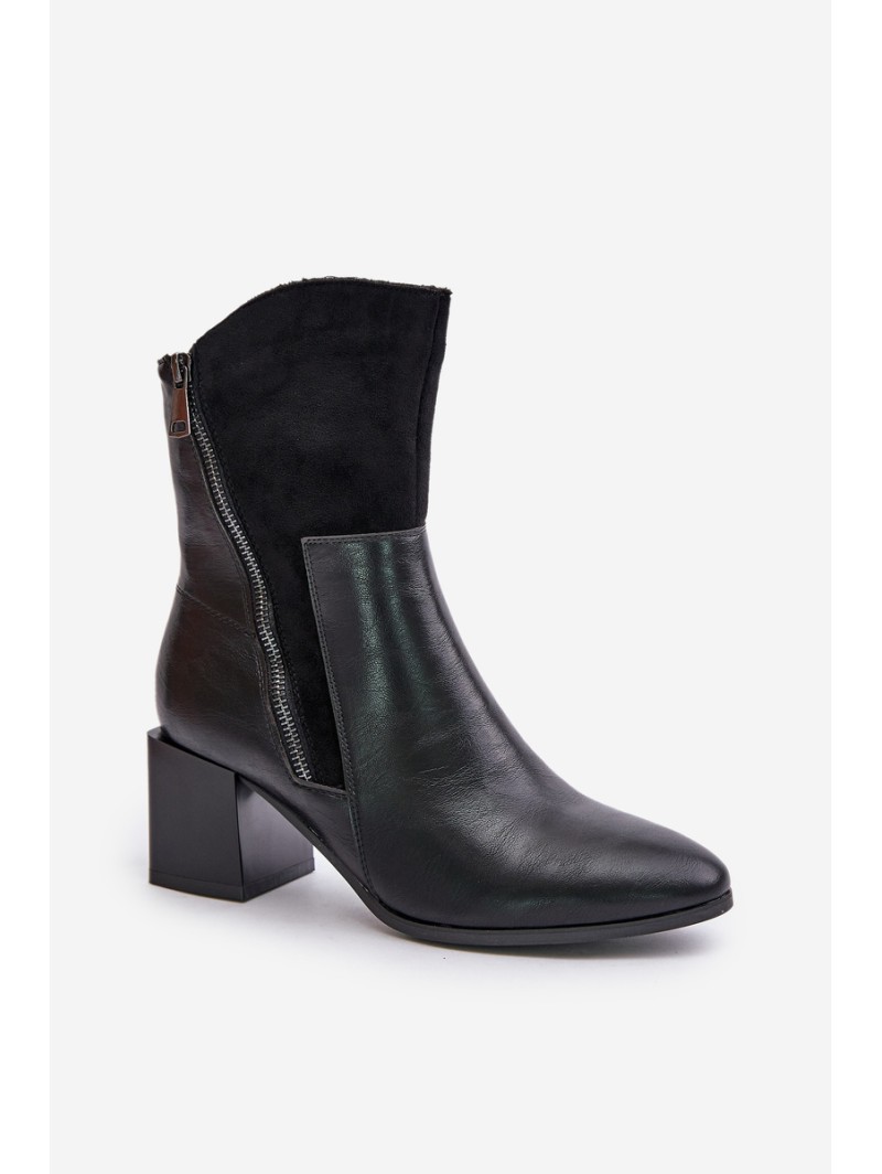 Insulated Women's Heeled Boots Black Relabina