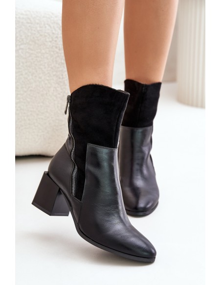 Insulated Women's Heeled Boots Black Relabina