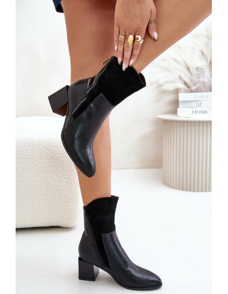 Insulated Women's Heeled Boots Black Relabina