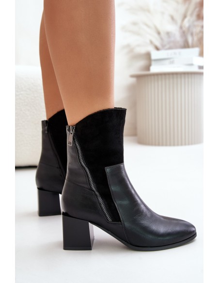 Insulated Women's Heeled Boots Black Relabina