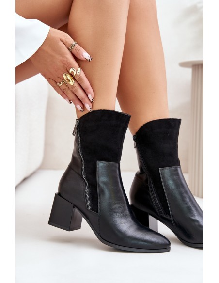 Insulated Women's Heeled Boots Black Relabina