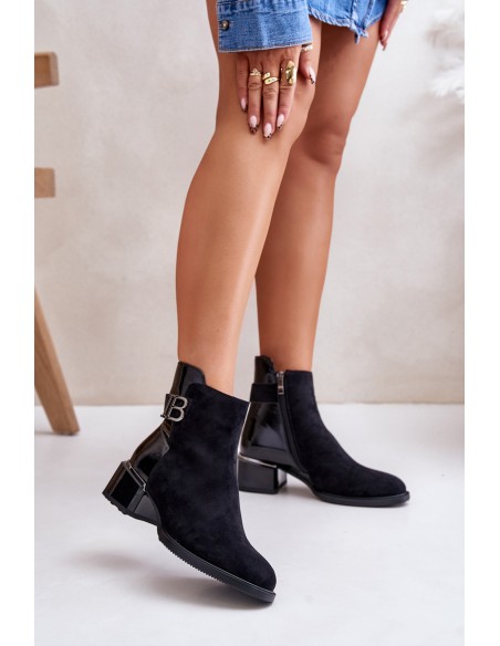 Elegant Ankle Boots With Heels Insulated MR880-040 Black