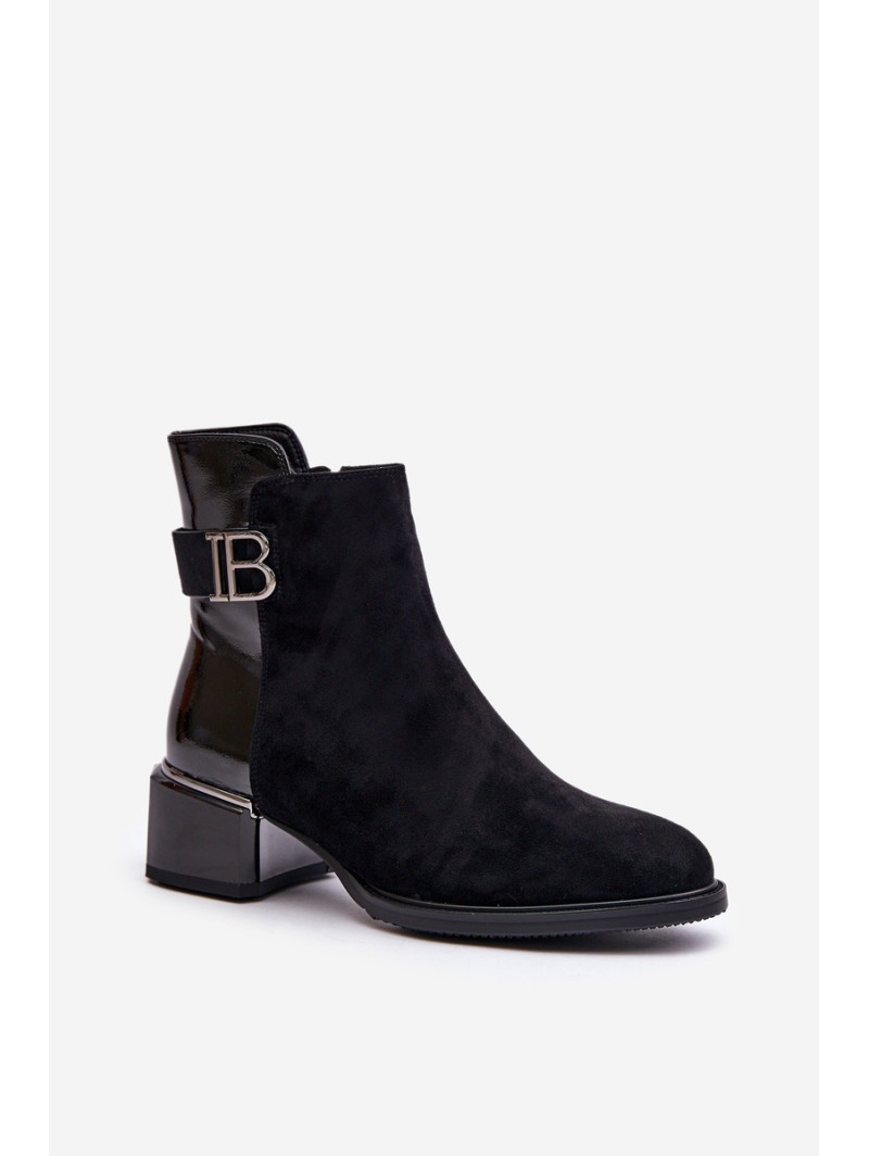 Elegant Ankle Boots With Heels Insulated MR880-040 Black