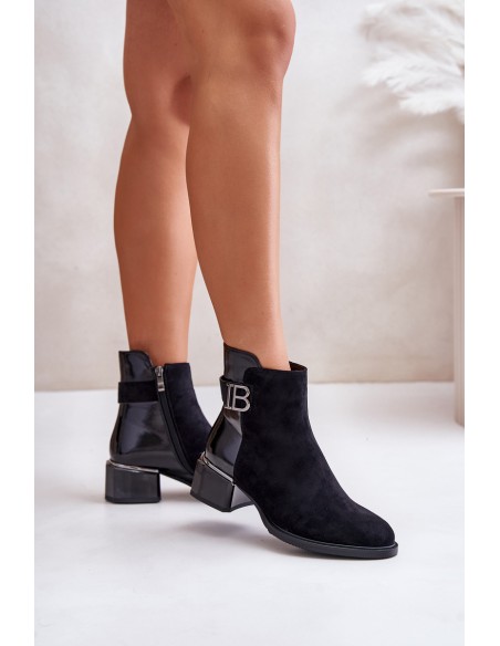 Elegant Ankle Boots With Heels Insulated MR880-040 Black