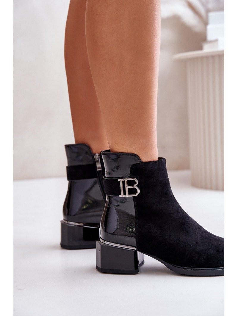 Elegant Ankle Boots With Heels Insulated MR880-040 Black