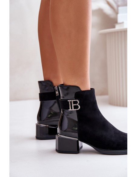 Elegant Ankle Boots With Heels Insulated MR880-040 Black