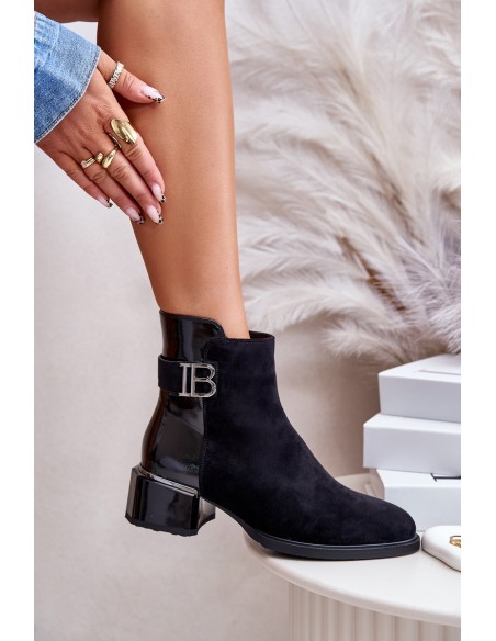 Elegant Ankle Boots With Heels Insulated MR880-040 Black