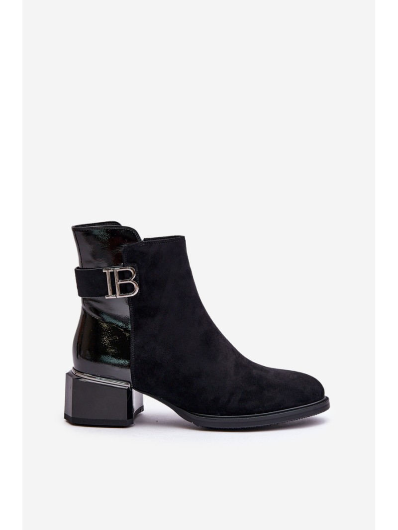 Elegant Ankle Boots With Heels Insulated MR880-040 Black