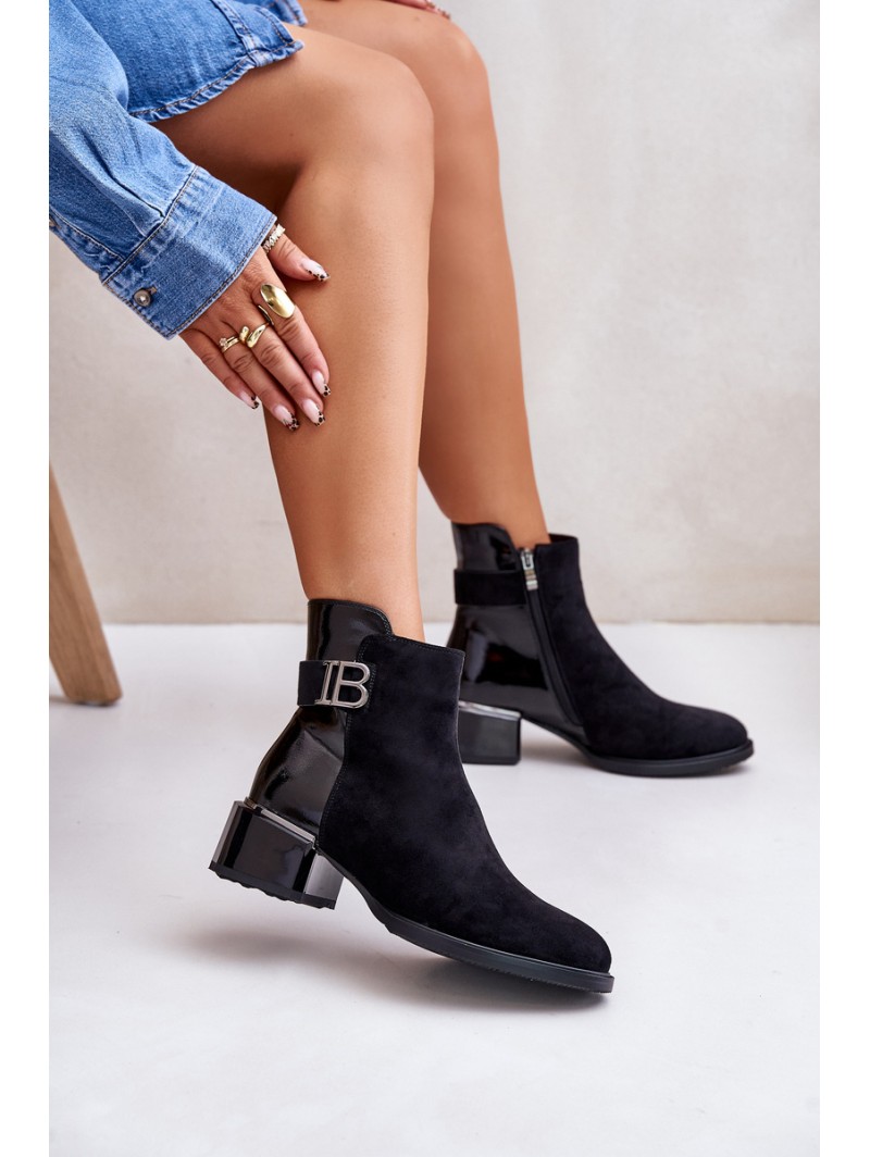 Elegant Ankle Boots With Heels Insulated MR880-040 Black