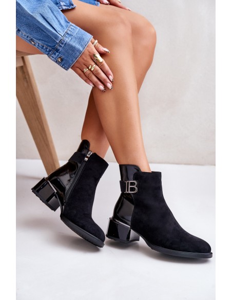 Elegant Ankle Boots With Heels Insulated MR880-040 Black