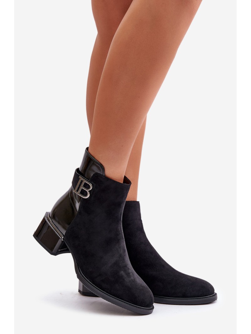 Elegant Ankle Boots With Heels Insulated MR880-040 Black