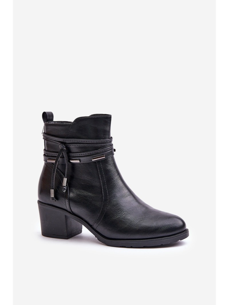 Women's Heeled Boots Insulated Black Lobina