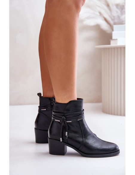 Women's Heeled Boots Insulated Black Lobina