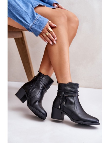 Women's Heeled Boots Insulated Black Lobina