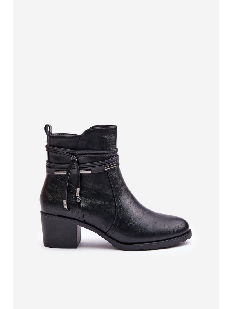 Women's Heeled Boots Insulated Black Lobina