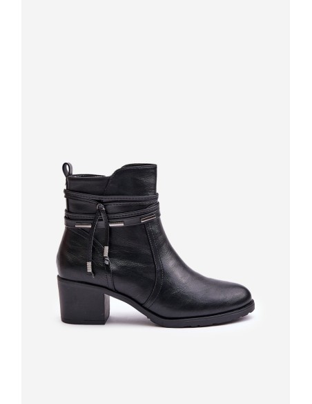 Women's Heeled Boots Insulated Black Lobina