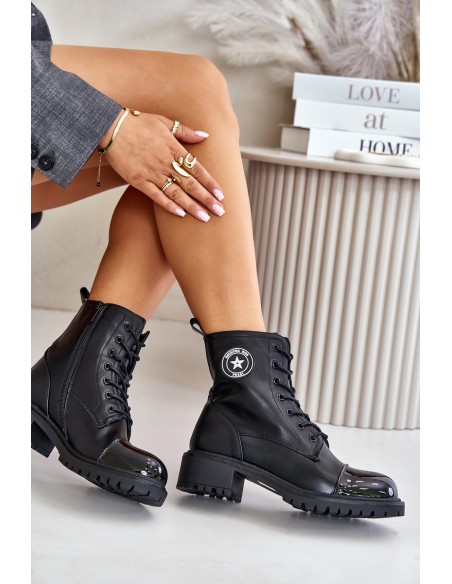 Worker Boots With Zipper Insulated Black Soratta