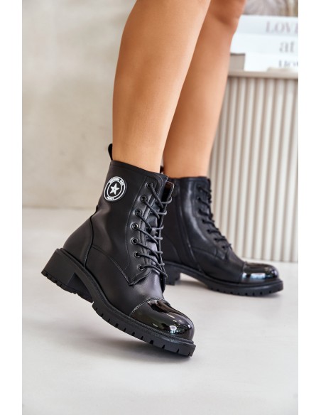 Worker Boots With Zipper Insulated Black Soratta