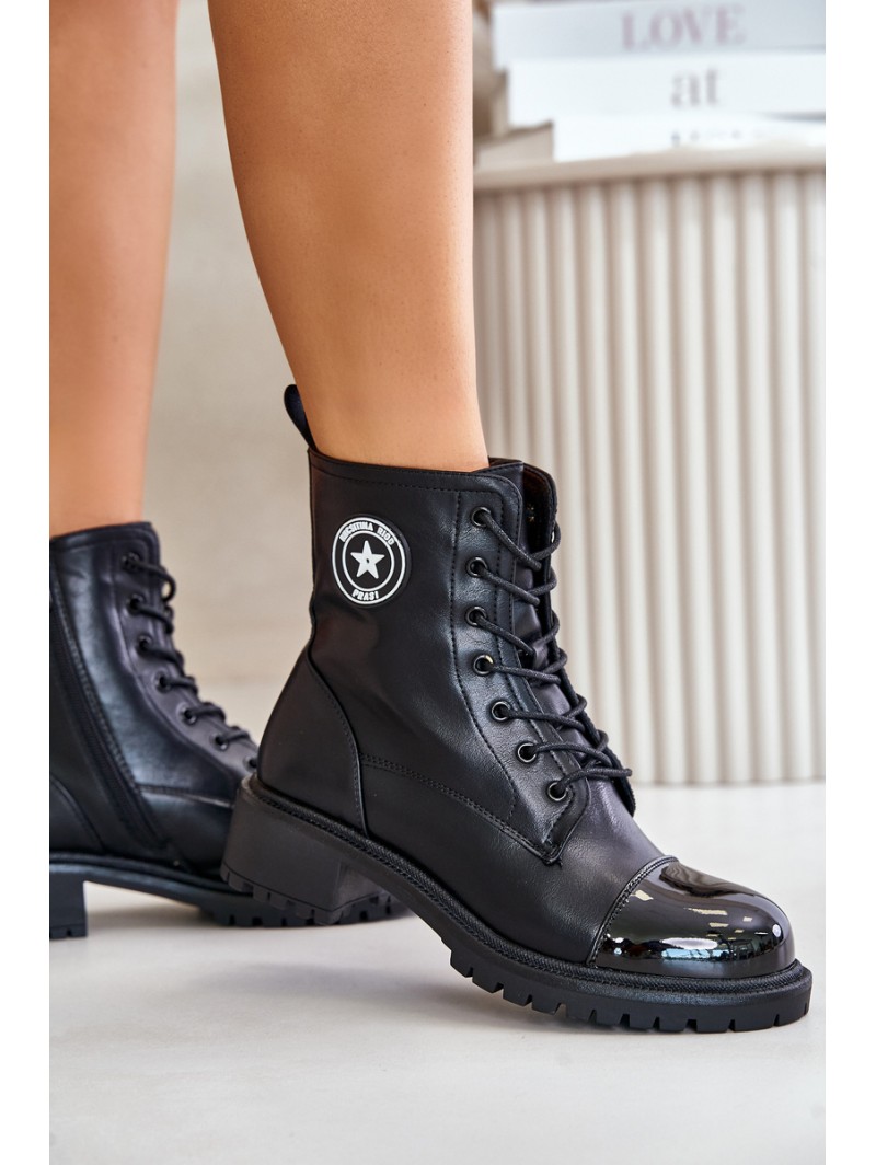 Worker Boots With Zipper Insulated Black Soratta