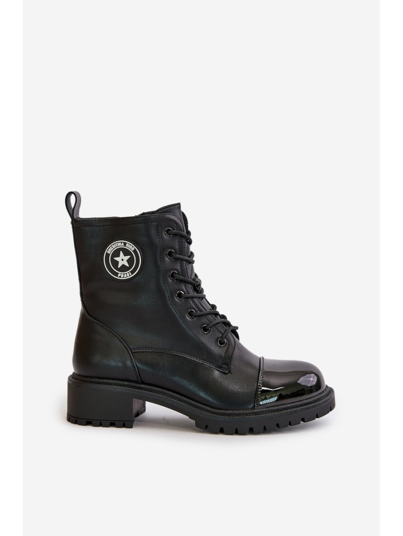 Worker Boots With Zipper Insulated Black Soratta