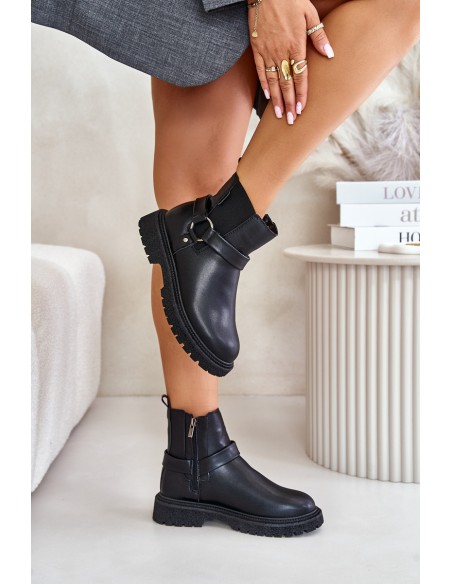 Ankle Boots Insulated With Zipper Big Star OO274A128 Black