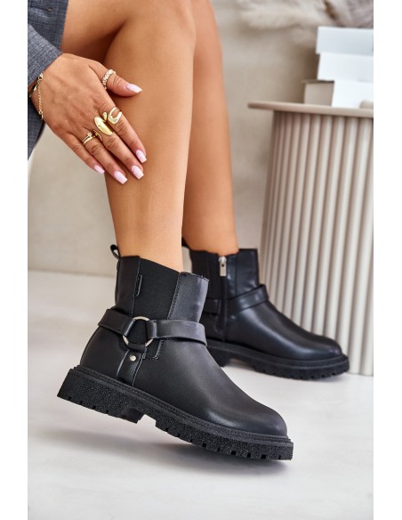 Ankle Boots Insulated With Zipper Big Star OO274A128 Black