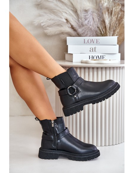 Ankle Boots Insulated With Zipper Big Star OO274A128 Black