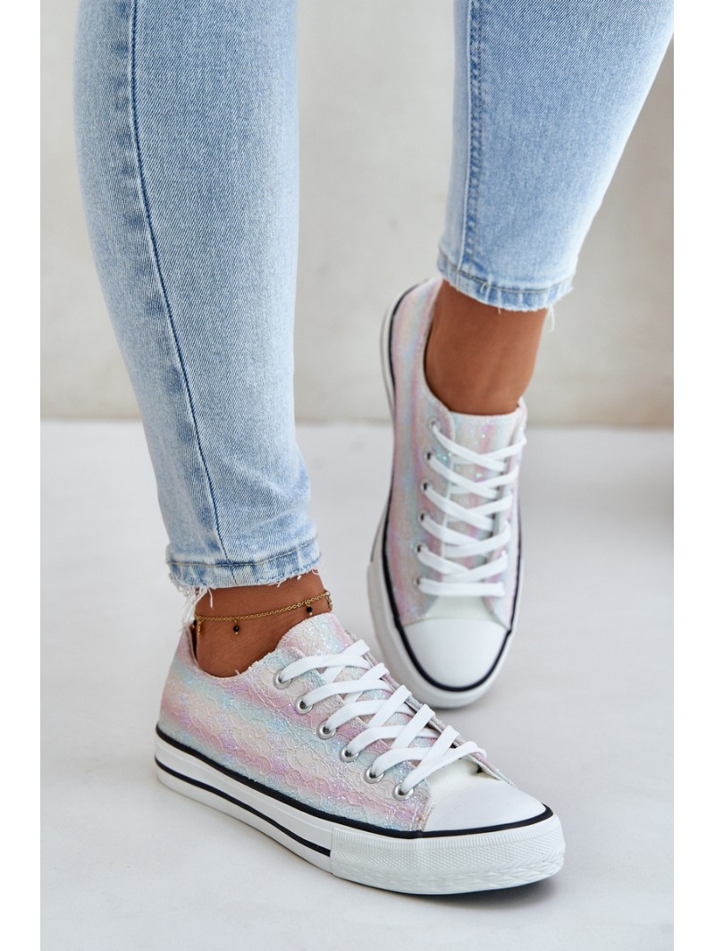 Women's Sneakers Decorated With Sequins Multicolor Nolrina