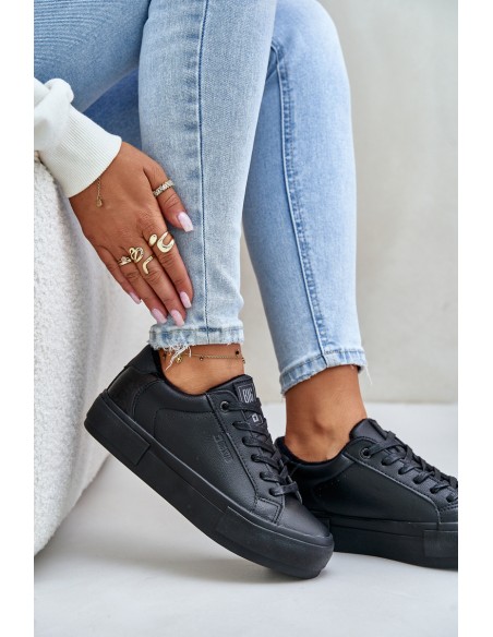 Warm Women's Platform Sneakers Big Star OO274A555 Black