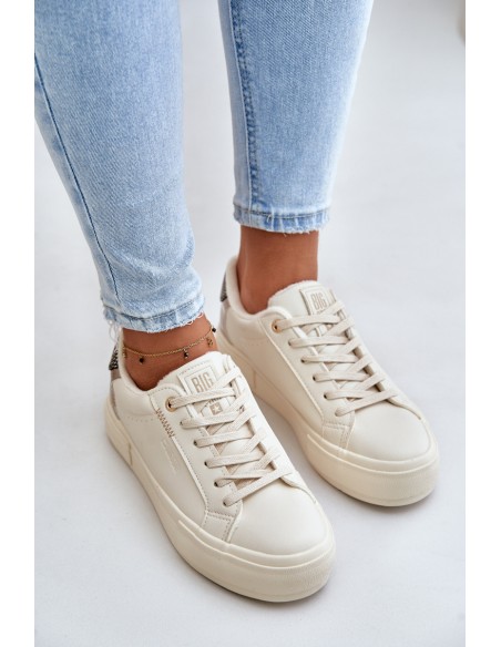Warm Women's Platform Sneakers Big Star OO274A454 Beige