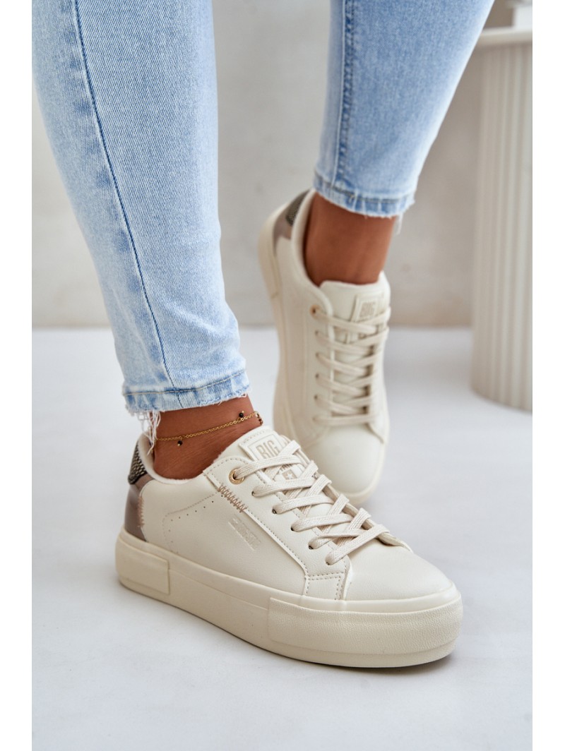 Warm Women's Platform Sneakers Big Star OO274A454 Beige