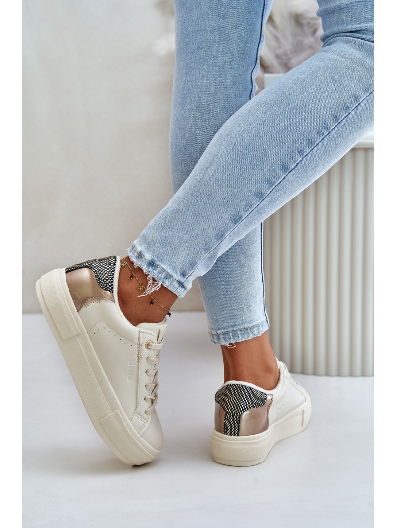 Warm Women's Platform Sneakers Big Star OO274A454 Beige