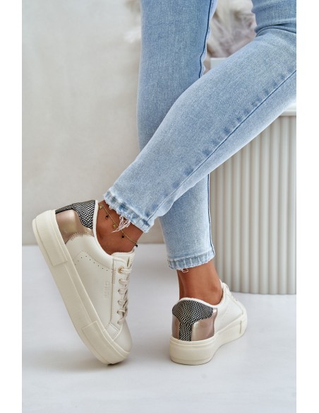 Warm Women's Platform Sneakers Big Star OO274A454 Beige