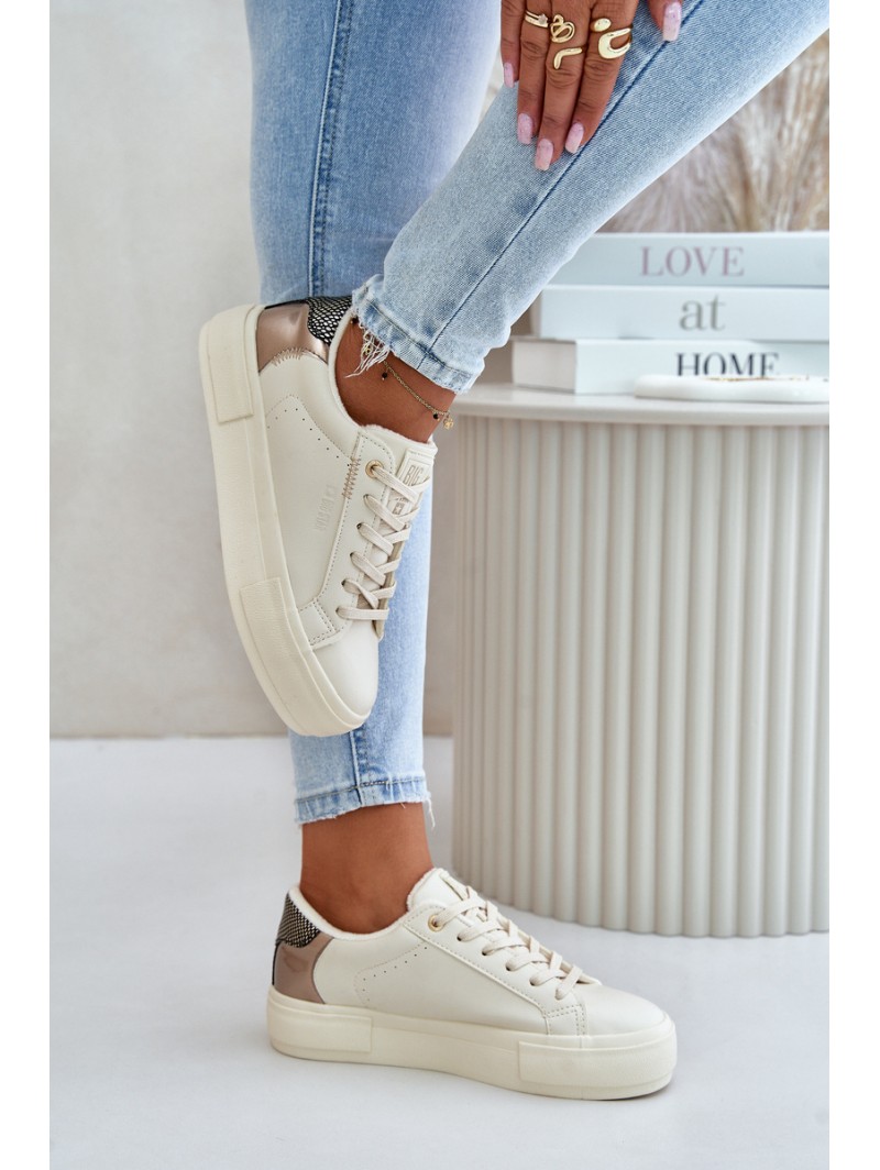 Warm Women's Platform Sneakers Big Star OO274A454 Beige