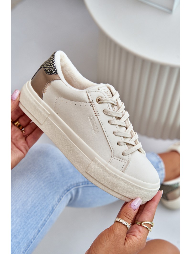 Warm Women's Platform Sneakers Big Star OO274A454 Beige