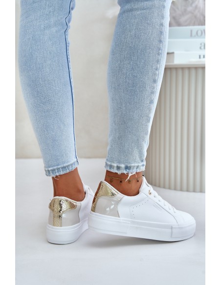 Warm Women's Platform Sneakers Big Star OO274A452 White
