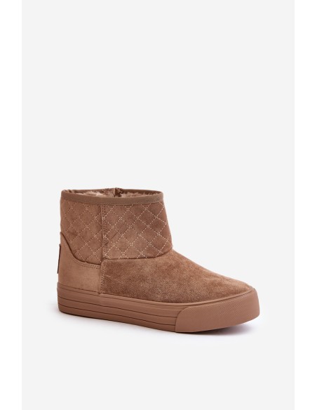 Snow Boots With Zip Insulated With Fur Big Star OO274A524 Beige