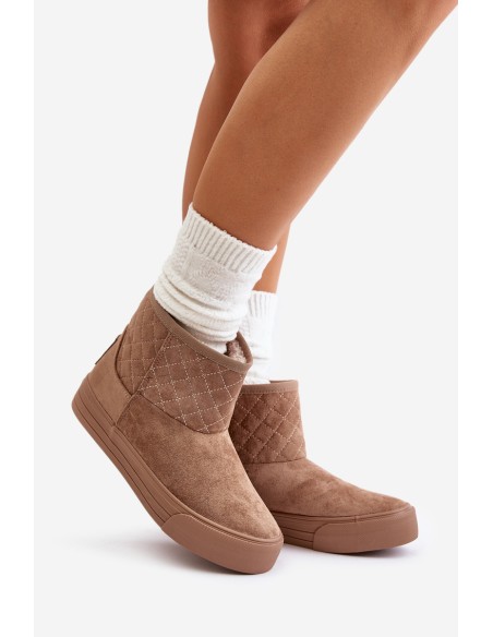 Snow Boots With Zip Insulated With Fur Big Star OO274A524 Beige