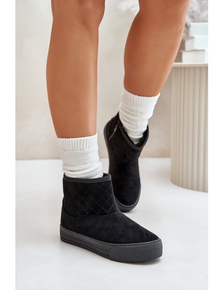 Snow Boots With Zipper Insulated With Fur Big Star OO274A522 Black
