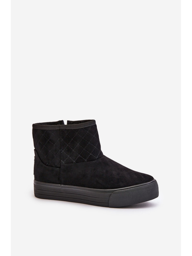 Snow Boots With Zipper Insulated With Fur Big Star OO274A522 Black